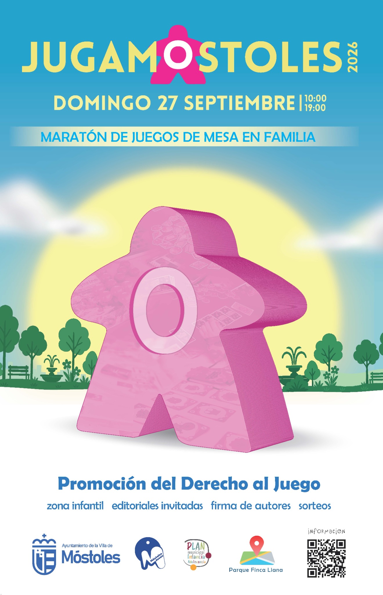 Cartel oficial de JugaMóstoles 2026, el 27 de septiembre en el Parque Finca Liana